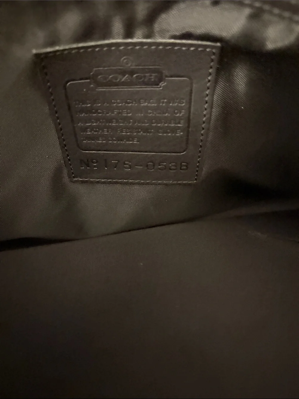Vintage Coach Legacy Zip Briefcase (Style #0538)